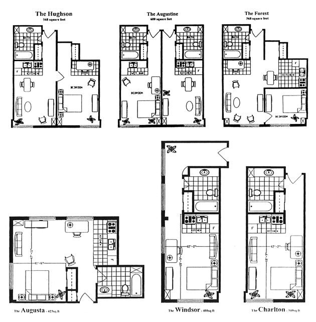 Seniors' Apartments in Hamilton - Floorplans